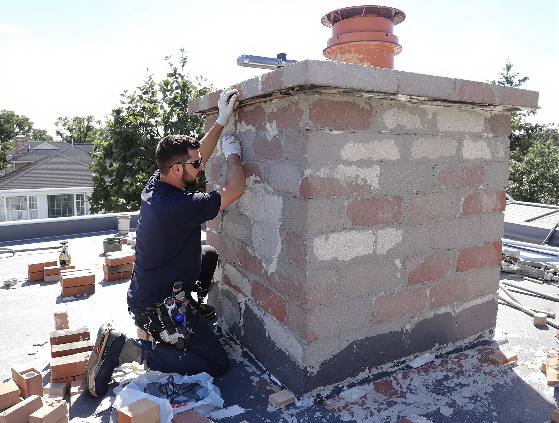 Advanced chimney repair process by American Fork Chimney Sweep in American Fork, UT