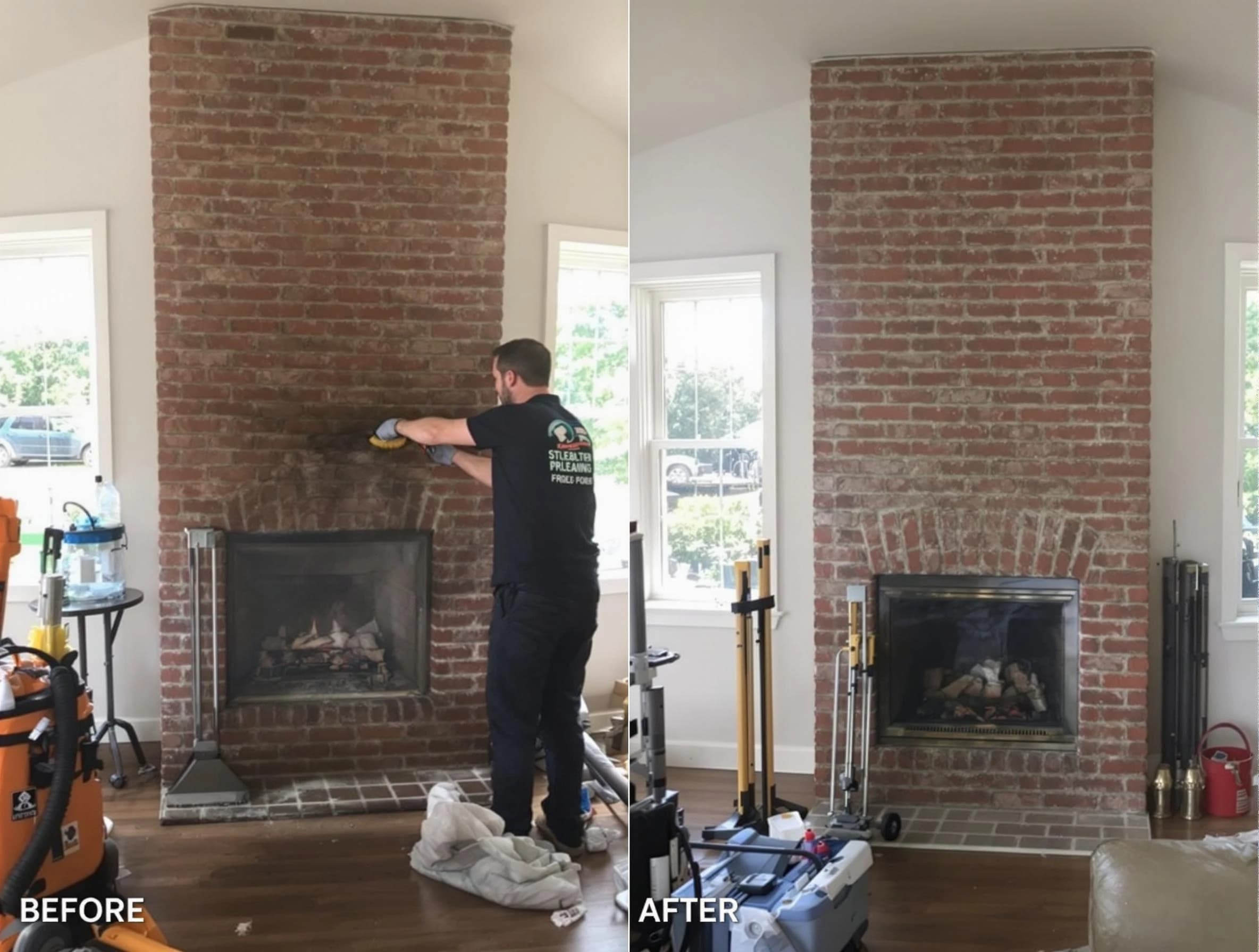 Finished chimney sweeping service by American Fork Chimney Sweep in American Fork, UT
