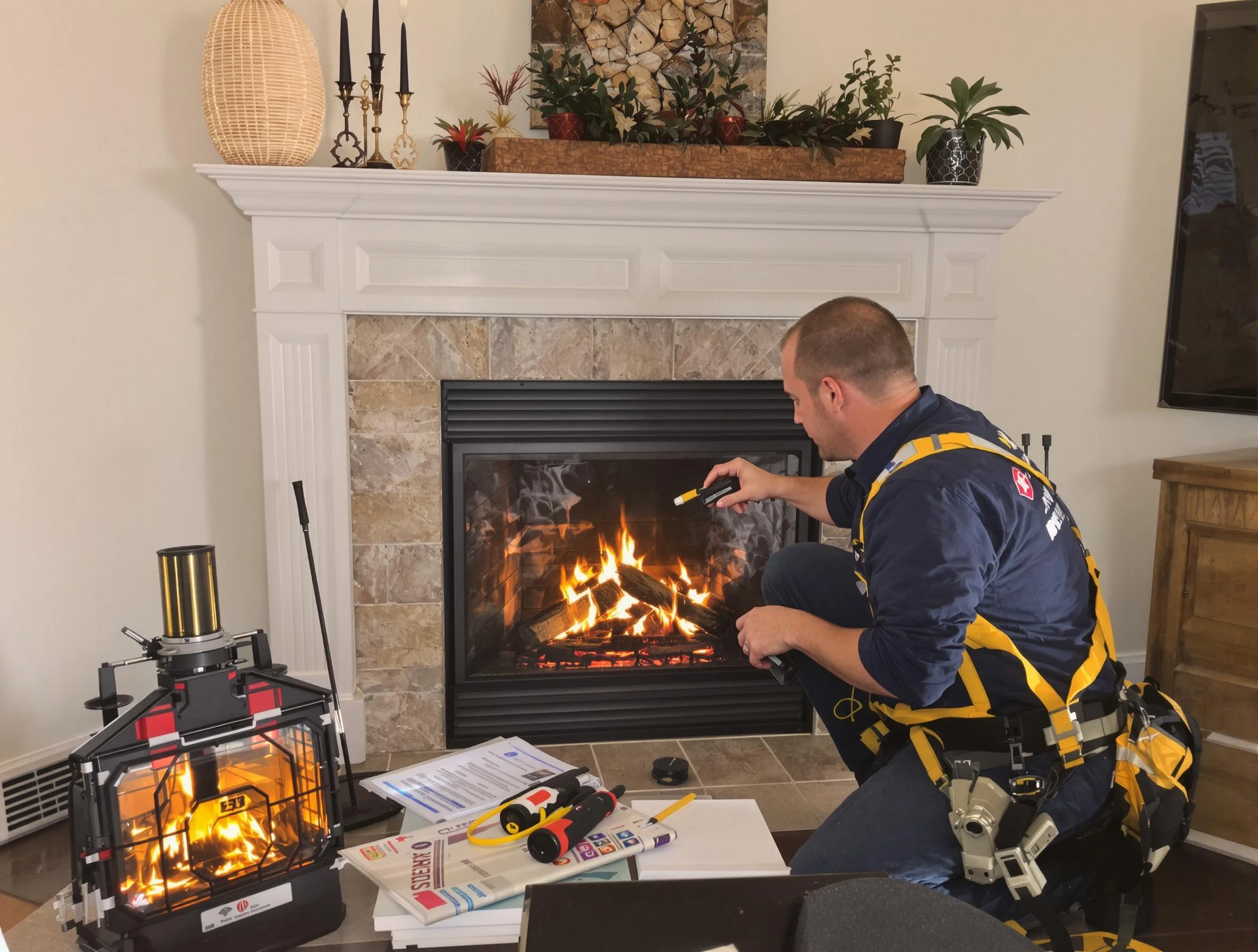 Safety-focused fireplace inspection by American Fork Chimney Sweep in American Fork, UT